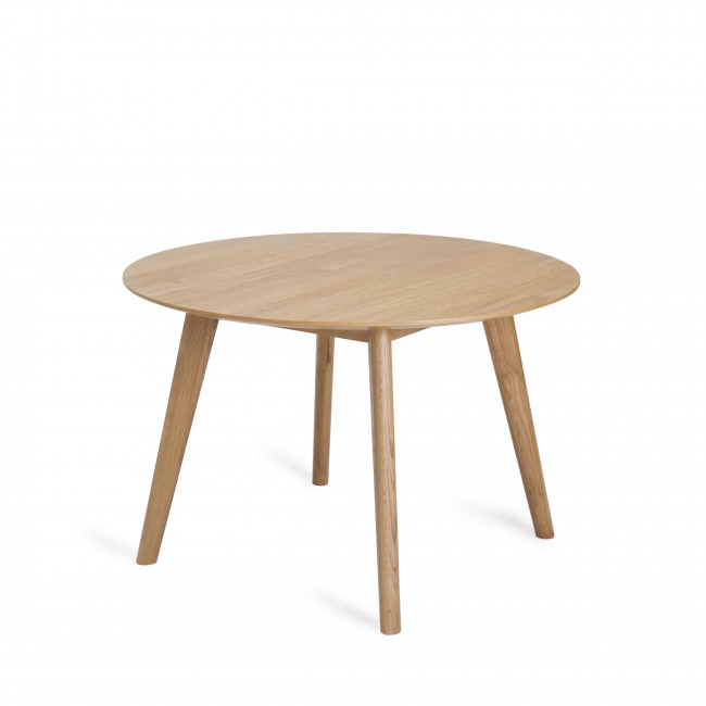 Almor - Table à manger ronde en bois ø115cm