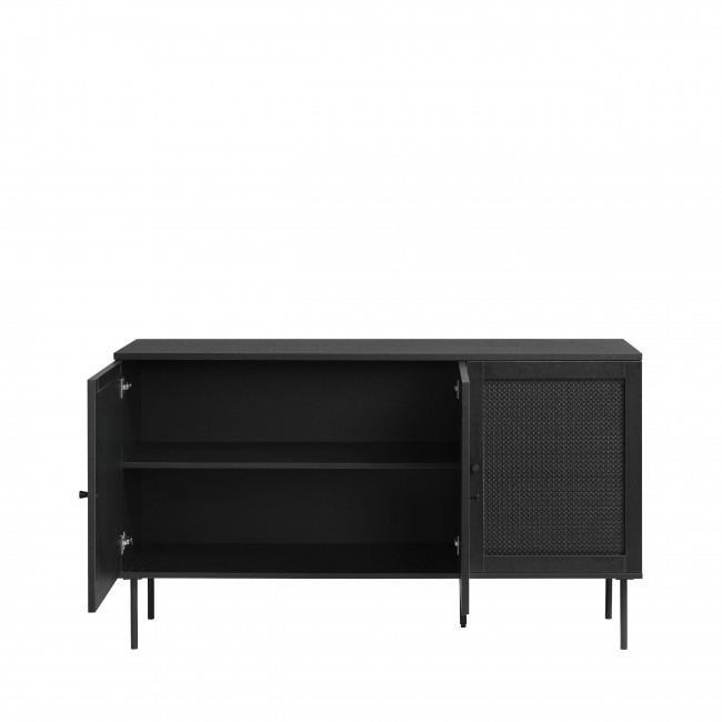 Rinto - Buffet 3 portes en bois et métal L140cm