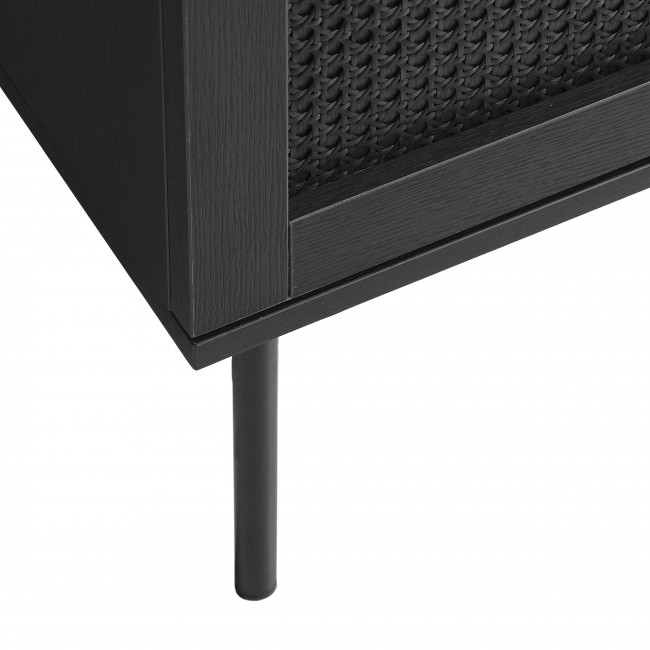 Rinto - Buffet 3 portes en bois et métal L140cm