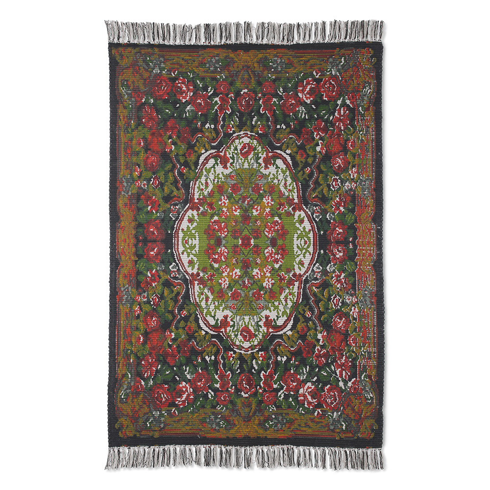 Boord - Tapis d'inspiration persane à motifs floraux - Couleur - Multicolore, Dimensions - 120x180 c