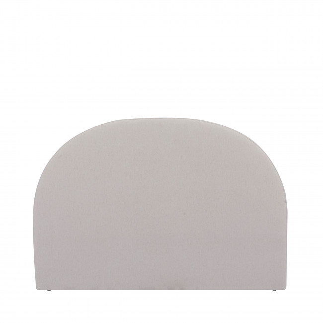 Noussa - Tête de lit en coton et lin demi-lune L150cm