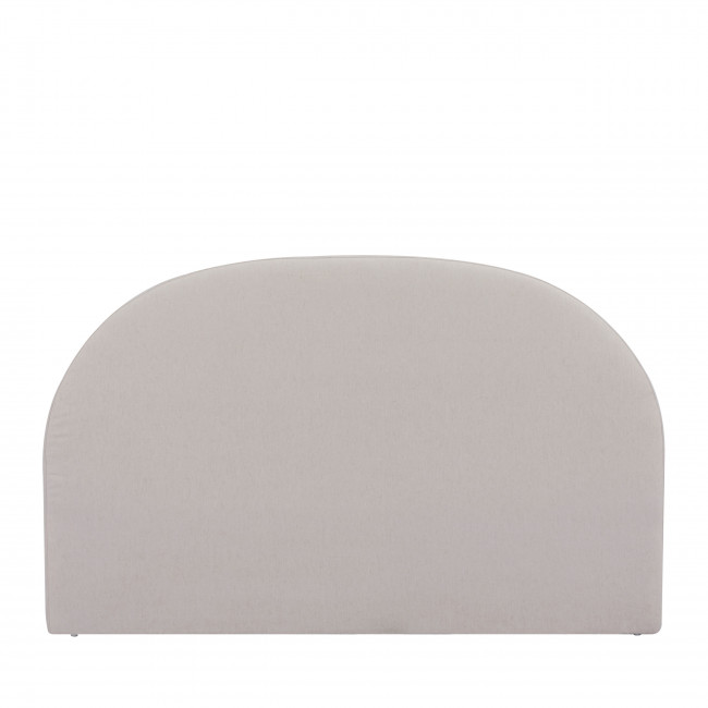 Noussa - Tête de lit en coton et lin demi-lune L170cm