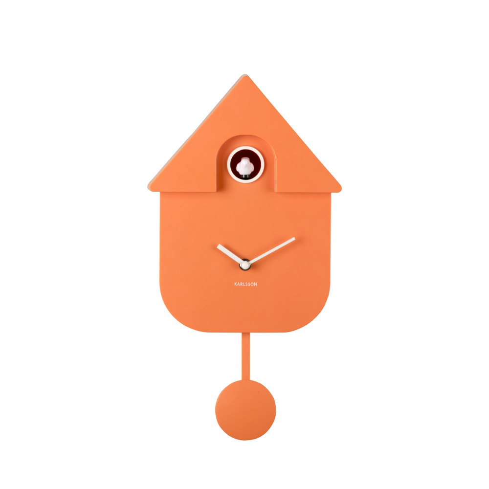 Modern Cuckoo - Horloge à pendule - Couleur - Orange