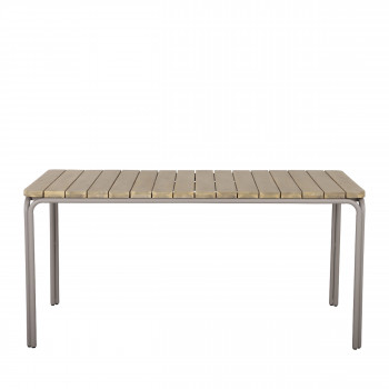 Nurr - Table à manger de jardin en bois d'acacia 160cm