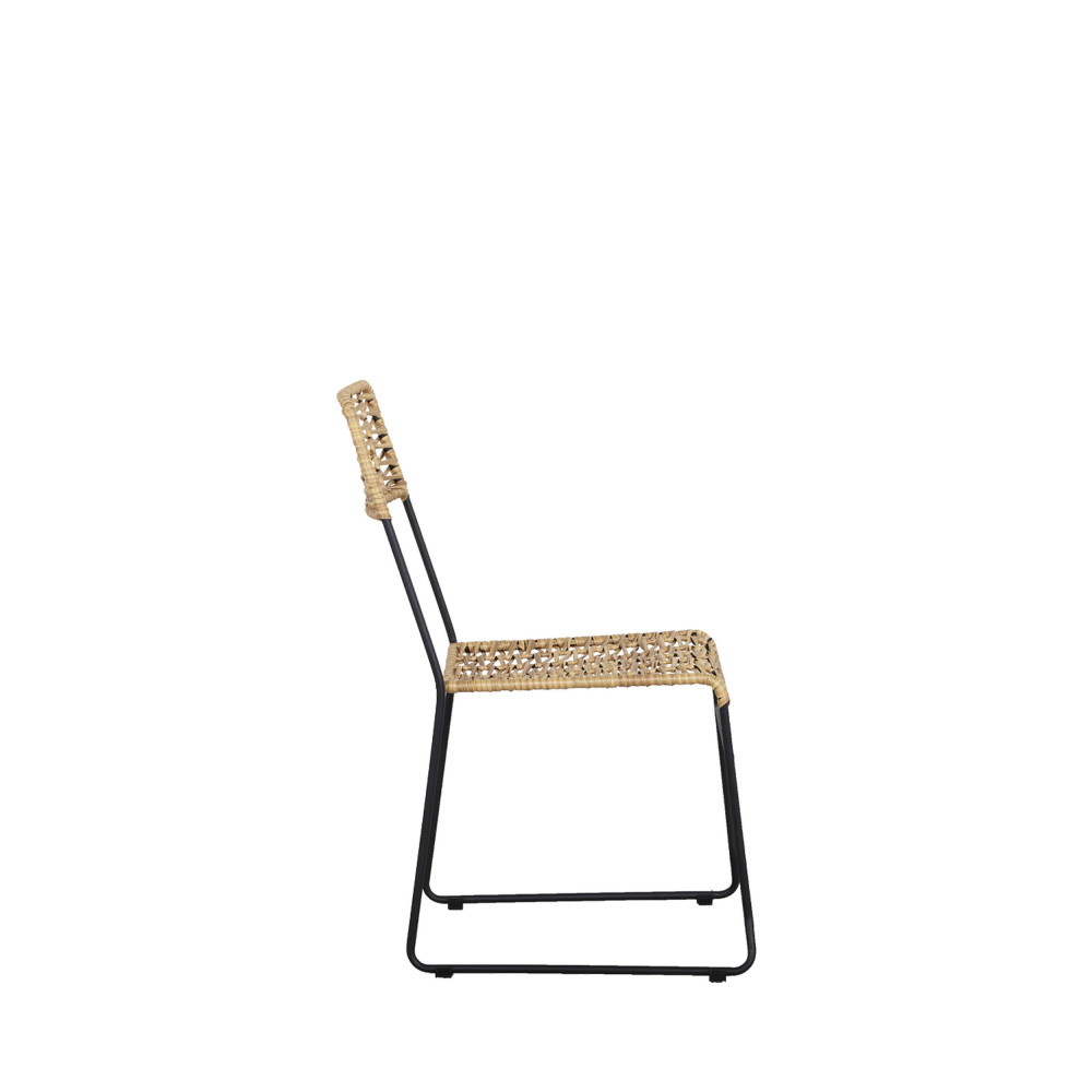 Chaise de jardin en métal vert kaki - Vondel Référence : CD_Ch89E-04