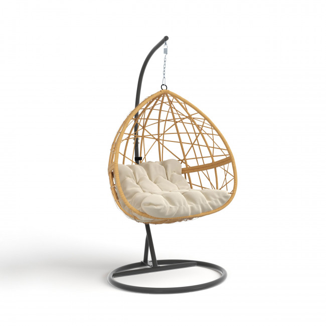 Eino - Fauteuil de jardin suspendu en résine tressée