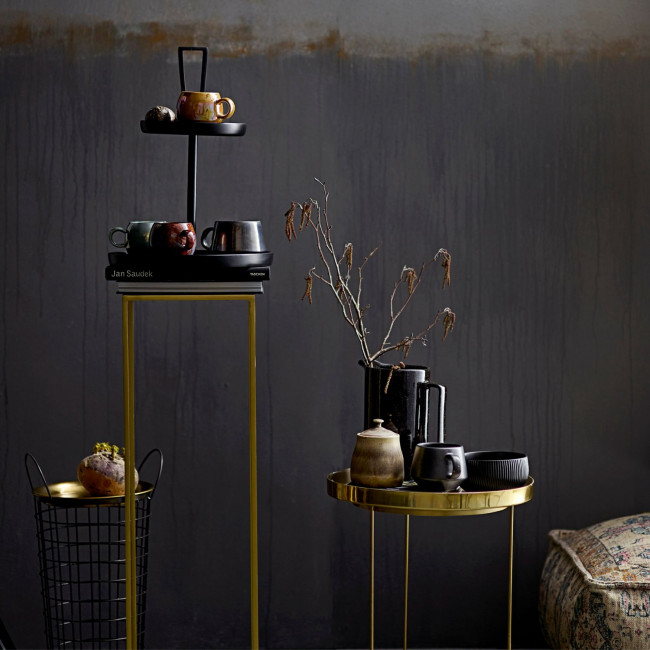 Table d'appoint haute finition laiton Ø30 Pretty