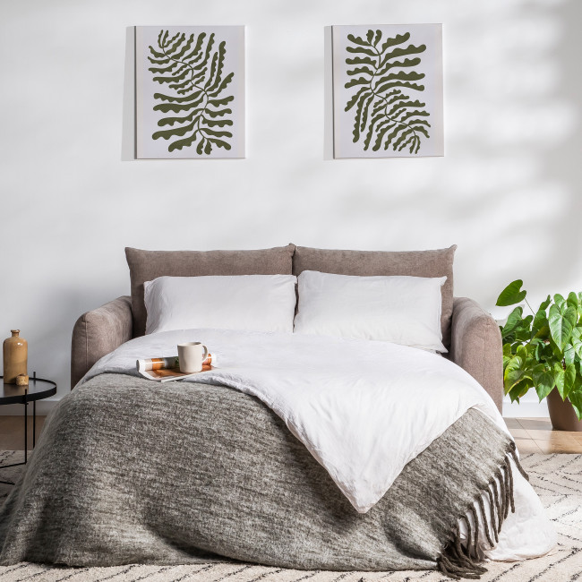 Wiame - Canapé convertible 2,5 places en tissu