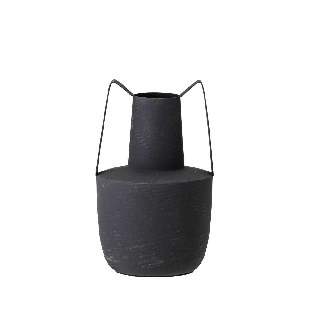 Itamar - Vase en métal H20,5cm - Couleur - Noir