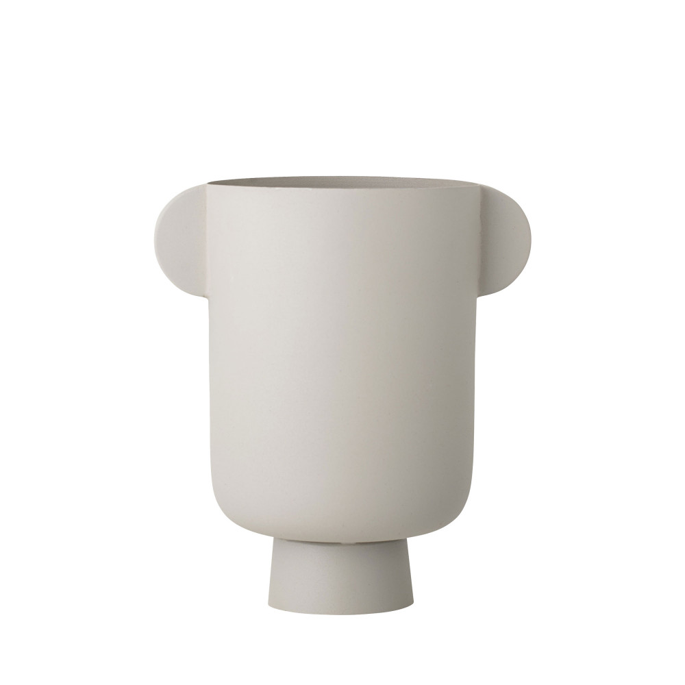 Irie - Vase en métal H29cm - Couleur - Ecru