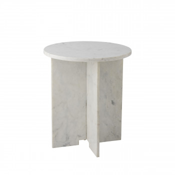 Jasmia - Table d'appoint ronde en marbre ø46cm