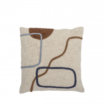 Emmaly - Coussin en coton à motifs géométriques 45x45cm