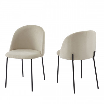 Slana - 2 chaises en velours