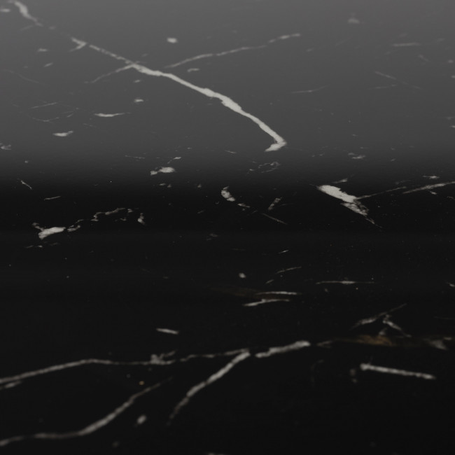 Maru - Table à manger ronde effet marbre ø110cm