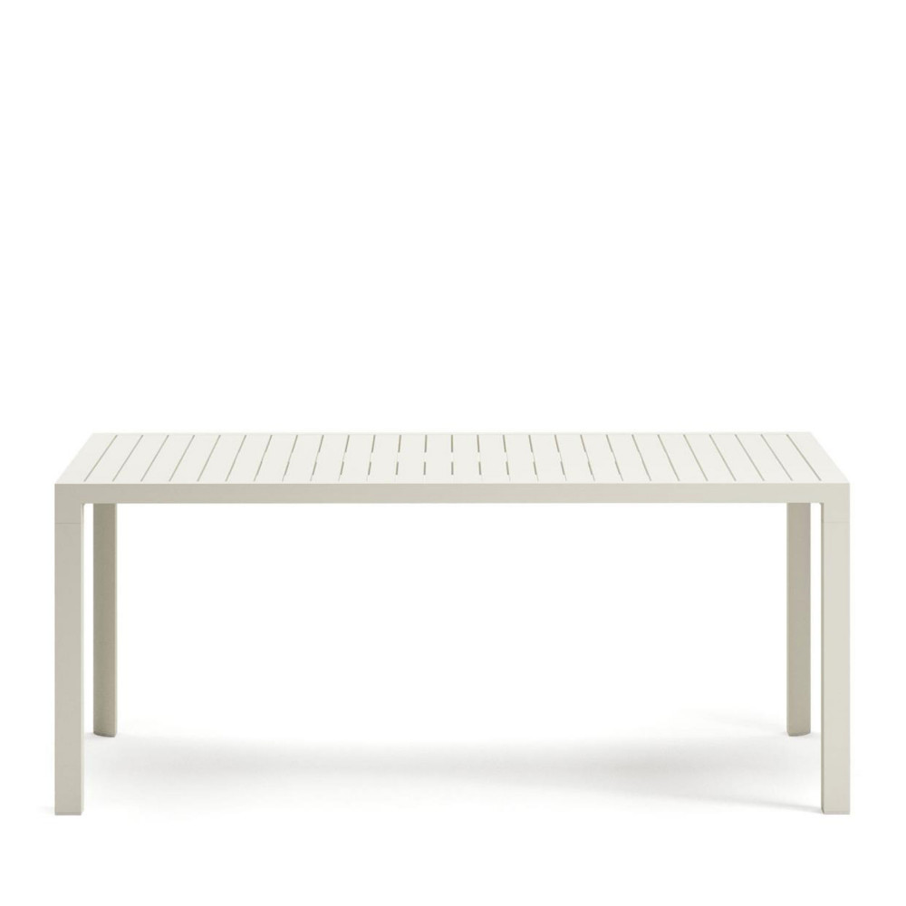 Culip - Table à manger de jardin en aluminium 180cm - Couleur - Blanc